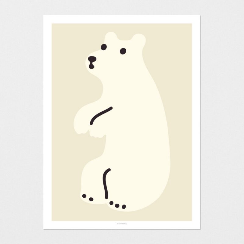 ArtPrint - Huggy Bear Cream